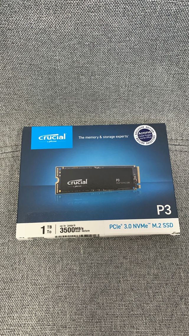 Crucial P3 1TB SSD PCIe 3.0 NVMe M.2