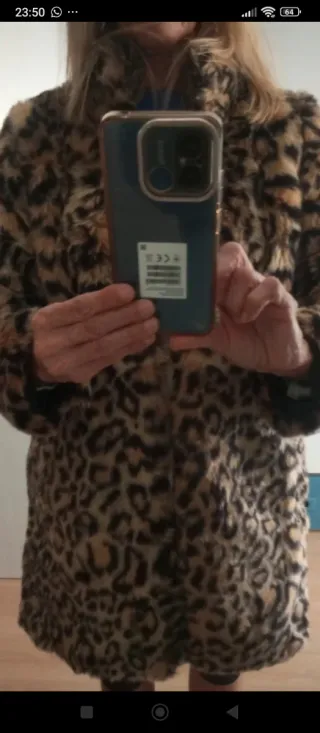 Abrigo estampado leopardo