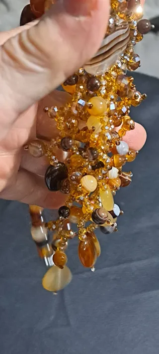 Collana pietre corniola elegante