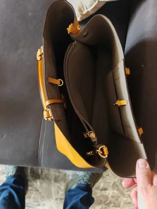 Bolso Piel Amarillo Ralph Lauren