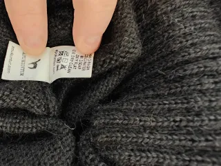 Nuevo Cárdigan cremallera Baby alpaca negro XL