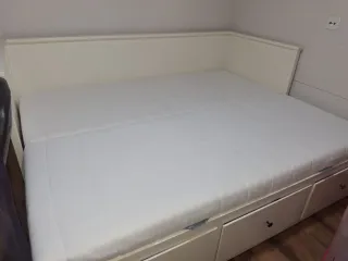 Cama Diván Ikea 3 Cajones Blanca