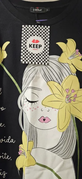 Vestido La Vida no vuelve de Keep and Trendy Negr