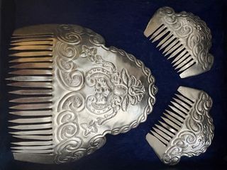 Peineta Fallera Plata