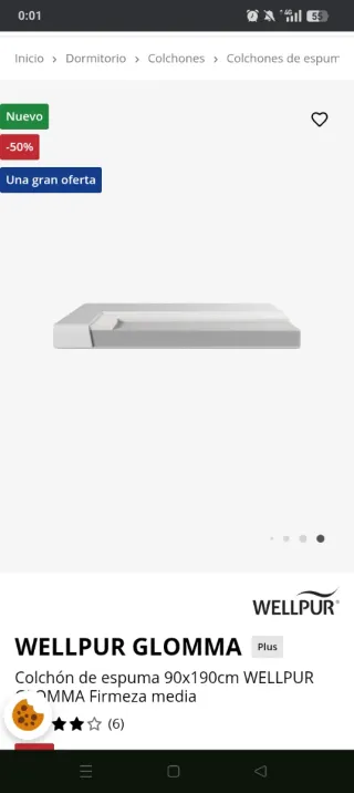 Colchón con funda nuevo