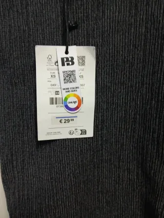 Vestido Pull&Bear gris largo Talla XS