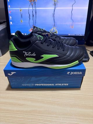 Botas Fútbol Sala Joma Toledo Negras y Verdes