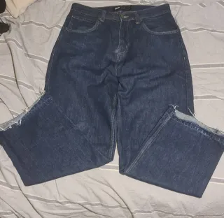 Pull&Bear Pantalón Baggy Azul Marino