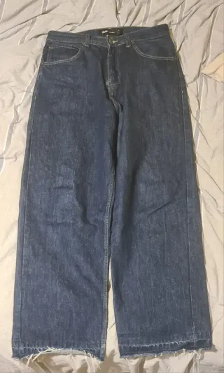 Pull&Bear Pantalón Baggy Azul Marino