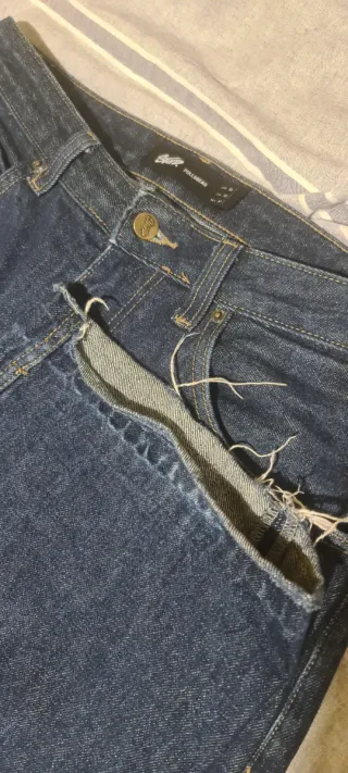 Pull&Bear Pantalón Baggy Azul Marino