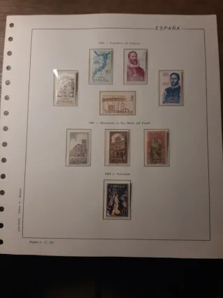 Sellos de España. Año Completo 1968 montado.