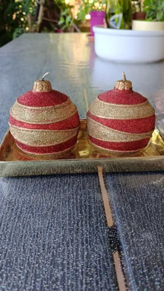Candele decorative Natale a forma di palla
