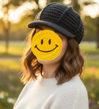 Gorro de ganchillo tejido