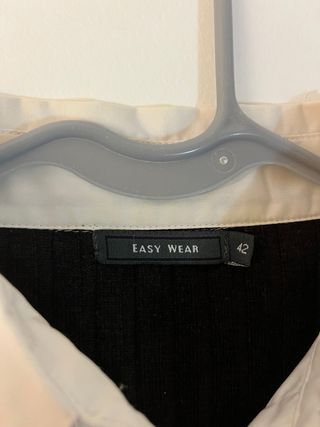 Jersey de canalé con camisa Easy Wear