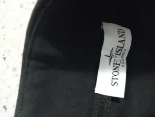 Sudadera Stone Island Negra Media Cremallera