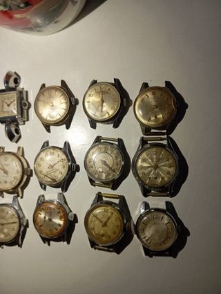 Lote di 15 orologi meccanici vintage