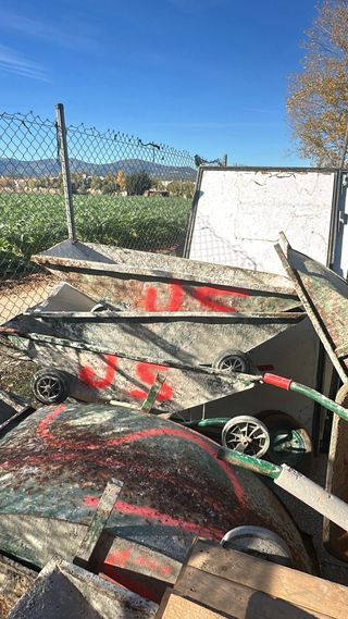 Pasteleras de cemento para obra