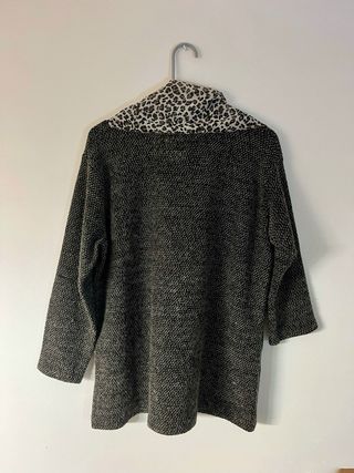 Jersey pañuelo estampado de leopardo