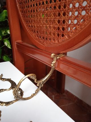 X6 BRONCE COLGADORES PERCHA ORNAMENTO FILIGRANA