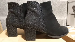 Botines negros tacón medio muy cómodos
