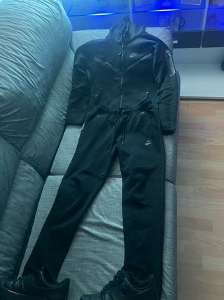 Nike Tech Fleece Conjunto Talla S Negro