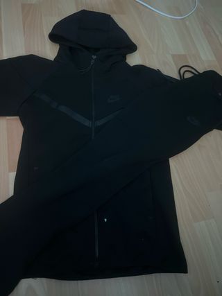 Nike Tech Fleece Conjunto Talla S Negro