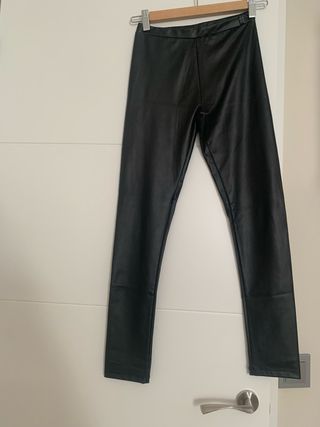 Mallas efecto piel negras talla 13-14 años