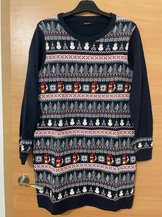 Vestido jersey navideño Esmara Talla L