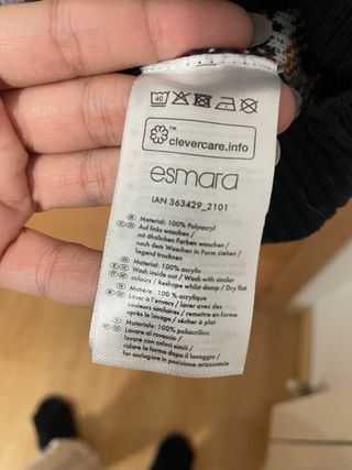 Vestido jersey navideño Esmara Talla L