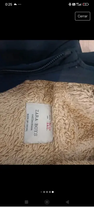 Chaqueta Zara niño 9-10 años verde