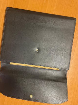 Cartella Nazareno Gabrielli in vera pelle nera