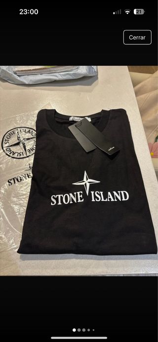 Camiseta Stone Island Negra Talla M