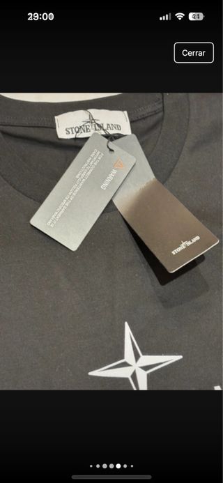 Camiseta Stone Island Negra Talla M