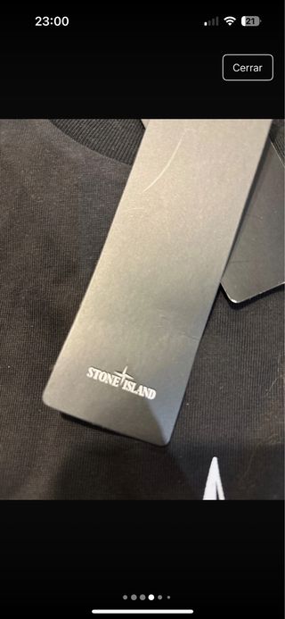 Camiseta Stone Island Negra Talla M