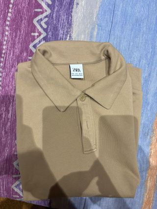 Sudadera Polo Zara Beige Talla M