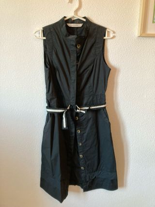 Vestido Zara Basic Negro Talla M