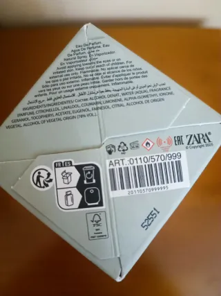 Perfume " SENSUAL OUD " ZARA 80 ML.