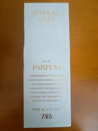 Perfume " SENSUAL OUD " ZARA 80 ML.