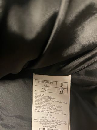 Chaqueta cuero negra