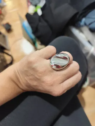 Anillo Plata 925 Ovalado Grande
