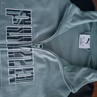 Sudadera Puma Negra y Turquesa