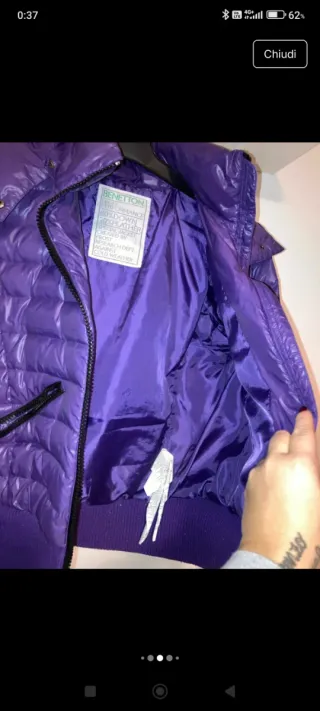 Giubbotto Benetton Viola