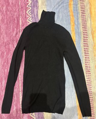 Jersey ASOS cuello alto negro