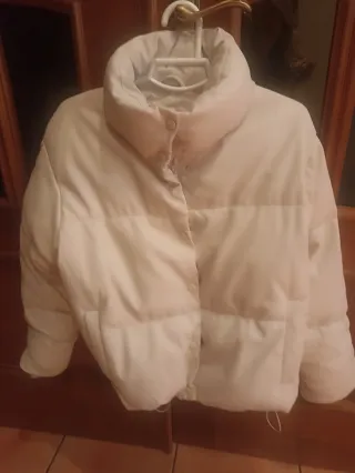 Abrigo Mujer Beige Leather Effect Collection, Stra