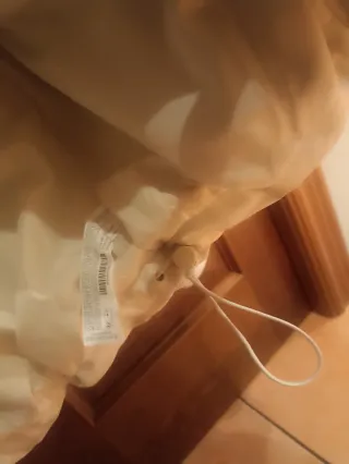 Abrigo Mujer Beige Leather Effect Collection, Stra