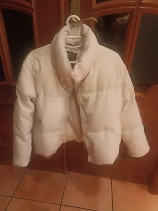 Abrigo Mujer Beige Leather Effect Collection, Stra