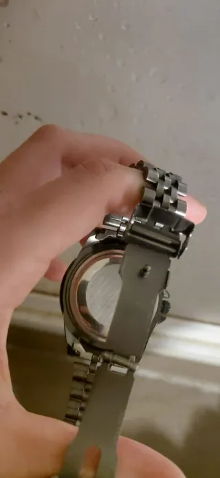 Releoh Pulsera de eslabones plateada