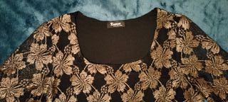 Camiseta Kavana encaje dorado talla 50