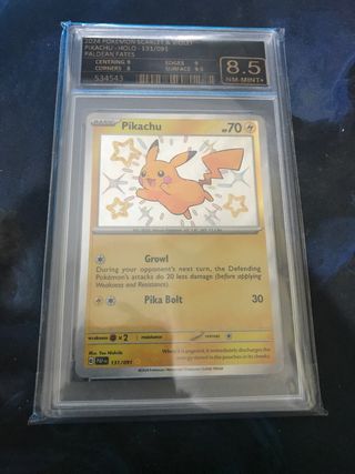 Pikachu Holo 131/091 Paldean Fates PSA 8.5