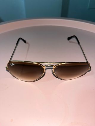 Gafas Ray-Ban Aviador Marrón/Dorado 58D14